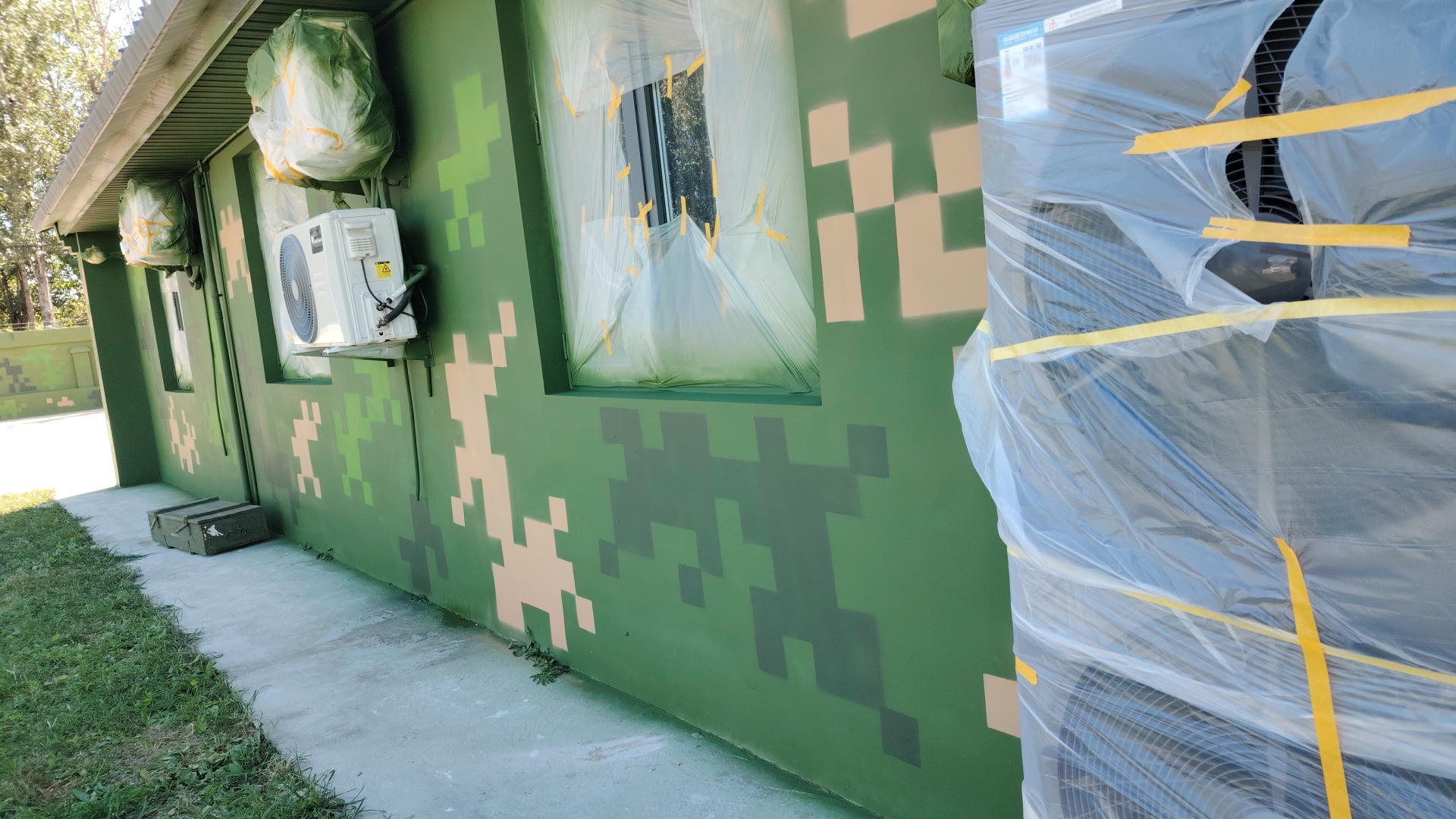 四川外墙迷彩漆施工多少钱 伪装迷彩漆  